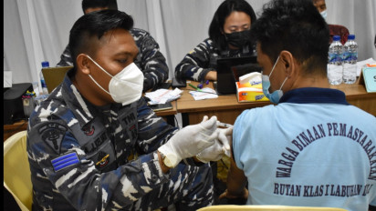 Kejar Target, 1675 Warga Binaan Rutan Labuhan Deli Divaksin