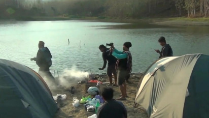 Asyiknya Camping di Embung Terpus Puncak Pegunungan Kendeng Utara Pati yang Mirip Ranu Kumbolo Gunung Semeru