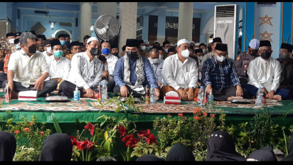 Sambut Menteri BUMN, K. H. Hasan Mutawakkil 'Alallah Sampaikan Pentingnya Tripilar Ekonomi Keumatan