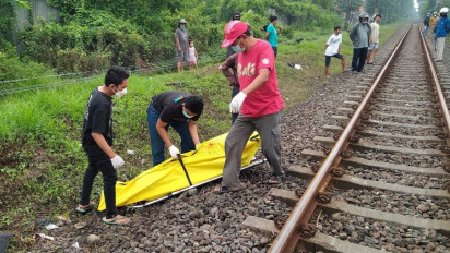 Pria Tanpa Identitas di Sidoarjo Tewas Tertabrak Kereta Api Jayabaya