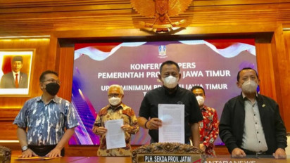 Pemprov Jawa Timur Tetapkan UMP Tahun 2022 Naik Sebesar Rp22.790 Menjadi Rp1.891.567