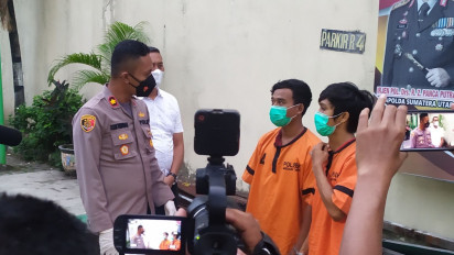 11 Kali Beraksi dan Viral Curi Ban Serap, Dua Bersaudara Dibekuk Polsek Medan Timur