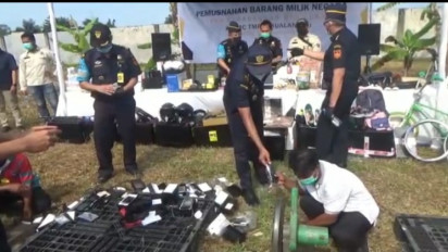 Barang Import Senilai Sembilan Ratus Juta Rupiah Dimusnahkan Bea Cukai Kualanamu