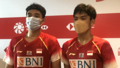 Pebulu tangkis Bagas/Fikri Menangi Babak Pertama Indonesia Open Atasi Rekan Senegara
