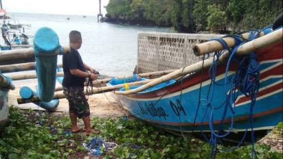 Lagi! Perahu Nelayan di Gunungkidul Nyaris Karam Setelah Alami Mati Mesin