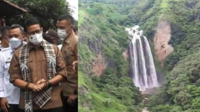 Sandiaga Uno: Air Terjun Bossolo Simbol Pariwisata Berbasis Kelestarian Alam