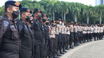 2.645 TNI-Polri Apel Pengamanan Demo Buruh di Dua Lokasi Jakarta