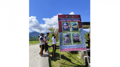 Perketat Pemeriksaan di Jalur Pegunungan Parigi Moutong, Satgas Madago Raya Pasang Baliho Wajah DPO Teroris Poso