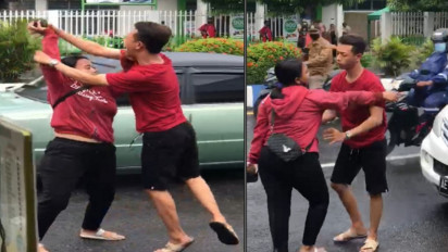 Kepergok Bawa Selingkuhan, Seorang Istri Hadang Mobil Suami Hingga Cek Cok di Pinggir Jalan