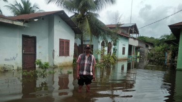 Banjir Landa Dua Kecamatan di Langkat Sumut, Ratusan Warga Mengungsi