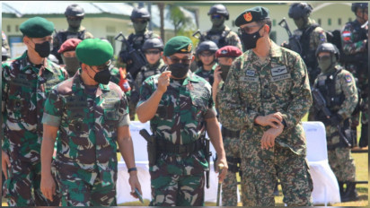 TNI AD dan Angkatan Darat Malaysia Gelar Latihan Bersama dalam Linud Malindo 2021