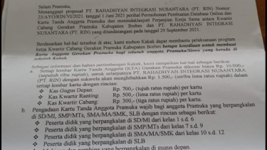 Surat Edaran Kwarcab Brebes, Cetak Kartu Anggota Pramuka Berbayar Diprotes Warga