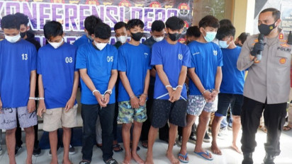 Polres Bantul Tangkap 23 Remaja Anggota Kelompok Klithih
