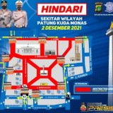 Reuni 212, Polisi Tutup Jalan Sekeliling Monas untuk Cegah Pengumpulan Massa, Ini Titik-titiknya