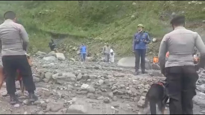 Tim SAR Gabungan Kembali Lakukan Pencarian Korban Hilang Banjir Lahar Dingin Merapi