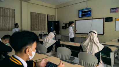 PPKM Level 3 Nataru, Kegiatan Belajar Mengajar di Gunungkidul Tetap Berlangsung