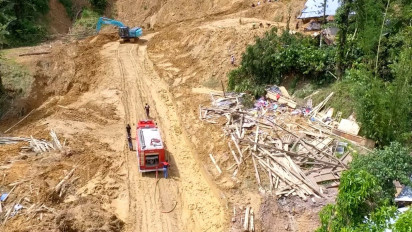4 Hari Longsor di Lembang Karua Toraja Utara, 1 Korban Jiwa dan Kerugian Mencapai 1 Miliar