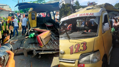 Angkot Terobos Pintu Perlintasan Kereta Api, Lima Tewas di Tempat