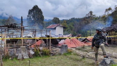 Bangunan SMAN 1 Oksibil Papua Diduga Sengaja Dibakar OTK