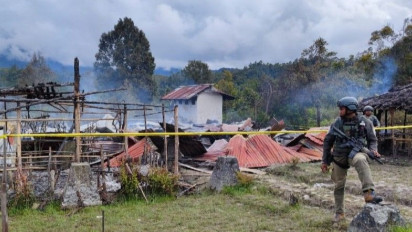 Bangunan SMAN 1 Oksibil Papua Diduga Sengaja Dibakar OTK