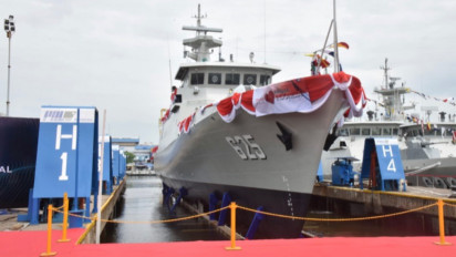 Peluncura Kapal Perang Buatan Anak Negeri, Prabowo: Saya Bangga Atas Produksi Anak Bangsa