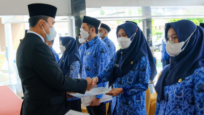 341 ASN Muba Dianugrahi Tanda Kehormatan Satyalencana