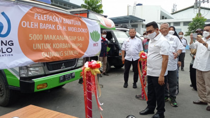 Bantuan 5000 Makanan Siap Saji di Pasok dari Solo Untuk Korban Semeru