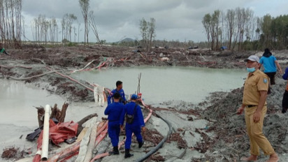 Merusak Hutan Lindung Bakau Milik Negara, Polisi Gerbek Tambang Timah Ilegal di Bangka Belitung