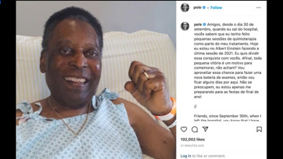 Pasca Menjalani Kemoterapi, Pele Legenda Sepak Bola Brasil Harus Tetap Jalani Perawatan di Rumah Sakit