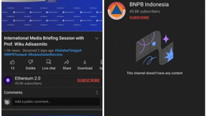 Bareskrim Polri Kejar Peretas Akun YouTube BNPB