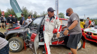 Ricardo Gelael  Lepas Rindu di Danau Toba Rally 2021