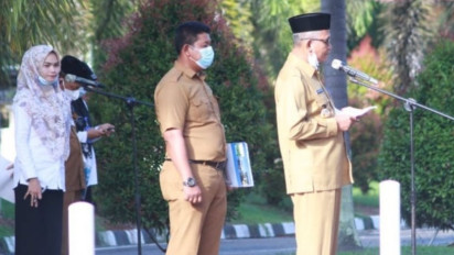 Bupati Nagan Raya Ancam Copot Jabatan di Seluruh Dinas Bila Target Vaksinasi Tidak Tercapai