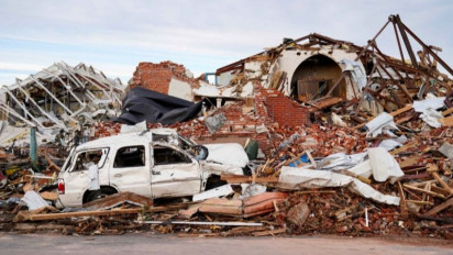 Korban Jiwa Tornado Kentucky Mencapai 74 Orang