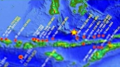 Catatan Sejarah 22 Kali Tsunami di Busur Kepulauan Sunda Kecil