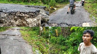 Gempa Kecil Masih Terasa, Jalanan Poros Retak dan 367 Rumah Rusak di Pulau Terdekat dari Episentrum Gempa Magnitudo 7,4