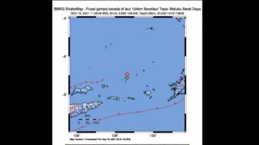 Gempa Magnitudo 5,6 di Laut Banda Berjenis Dangkal Akibat Sesar Aktif