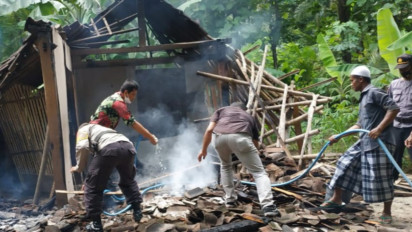 Rumah Warga Kulon Progo Dibakar Anaknya Sendiri yang Alami Gangguan Jiwa