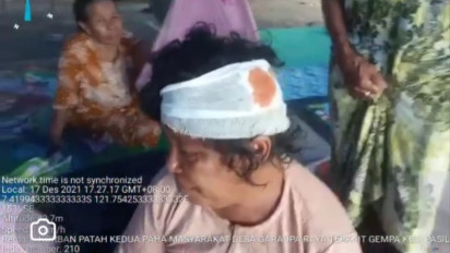 Korban Gempa Selayar Tercatat 99 Orang, 18 Diantaranya Luka Berat dan Patah Tulang