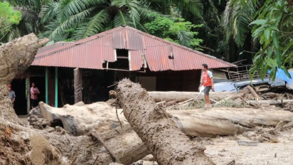Banjir Bandang Tapanuli Selatan, 15 Rumah 15 Mobil dan 20 Sepeda Motor Rusak