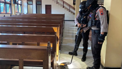 Jelang Natal Polres Wonogiri Sisir Sejumlah Gereja