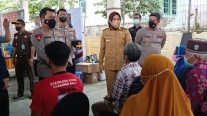 Antisipasi Penyebaran Varian Omicron, Kapolda Sulut Pantau Percepatan Vaksinasi di Kotamobagu