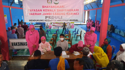 Capaian Vaksinasi Baru 47 Persen, Polres Kerinci Kebut Vaksinasi Covid-19