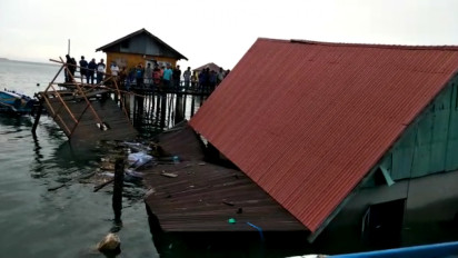 Empat Rumah di Wakatobi Ambruk dan Jatuh ke Laut Bersama Penghuninya, Bayi 6 Bulan Selamat