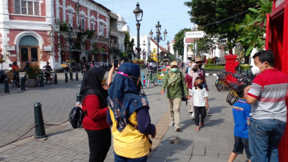 Kota Lama Semarang Mulai Ramai Dikunjungi Wisatawan di Masa Libur Nataru