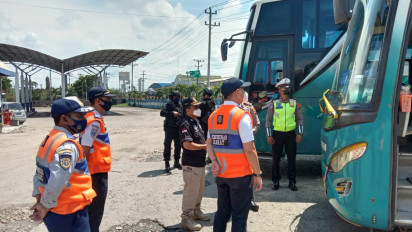 Operasi Lilin Candi 2021, Petugas Gabungan Sidak Terminal Cepu Blora