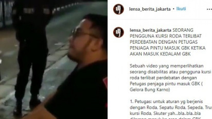 Viral! Penyandang Disabilitas Dilarang Masuk GBK, Warga Net: Pake Akal Sehat, Jangan Kaku Sama Aturan