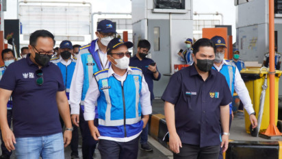 Menteri BUMN Erick Thohir Tinjau Kesiapan Jasa Marga dalam Mendukung Penyelenggaraan Presidensi G20 Indonesia Tahun 2022