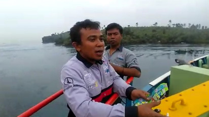 KMP Amadea Kandas di Pulau Tak Berpenghuni, Penumpang: Kapal Tersangkut Karang