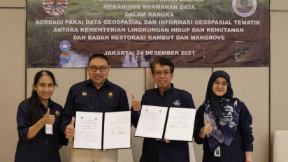 BRGM dan KLHK Sepakati Mekanisme Keamanan Data Berbagi Pakai Informasi Geospasial Tematik