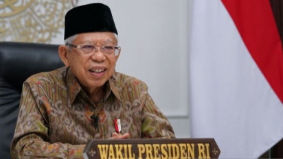 Tahun Baru 2022: Wakil Presiden Ma'ruf Amin Gelar Istigasah